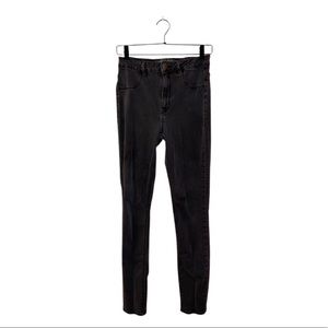 American Eagle Outfitters Charcoal Black Skinny Jeans Size 8